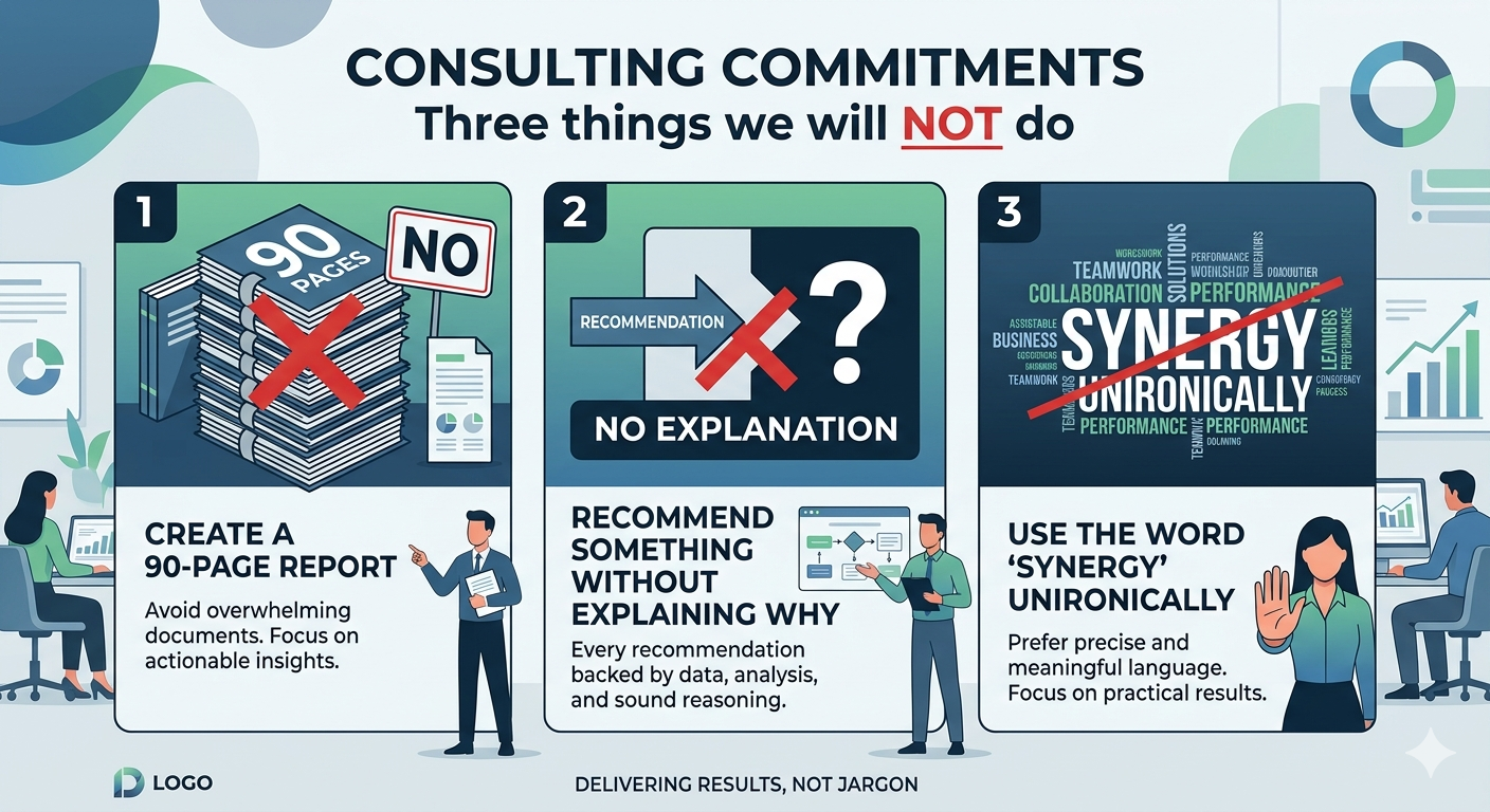 Three things we will not do!